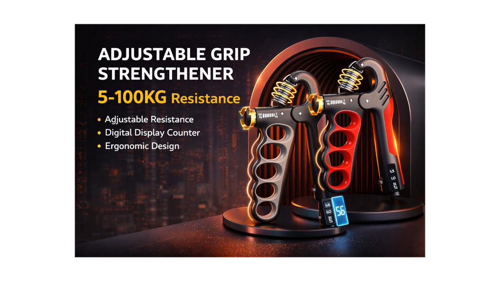 Grip Strengthener Ajustable 5–100kg con Contador | Vitafit